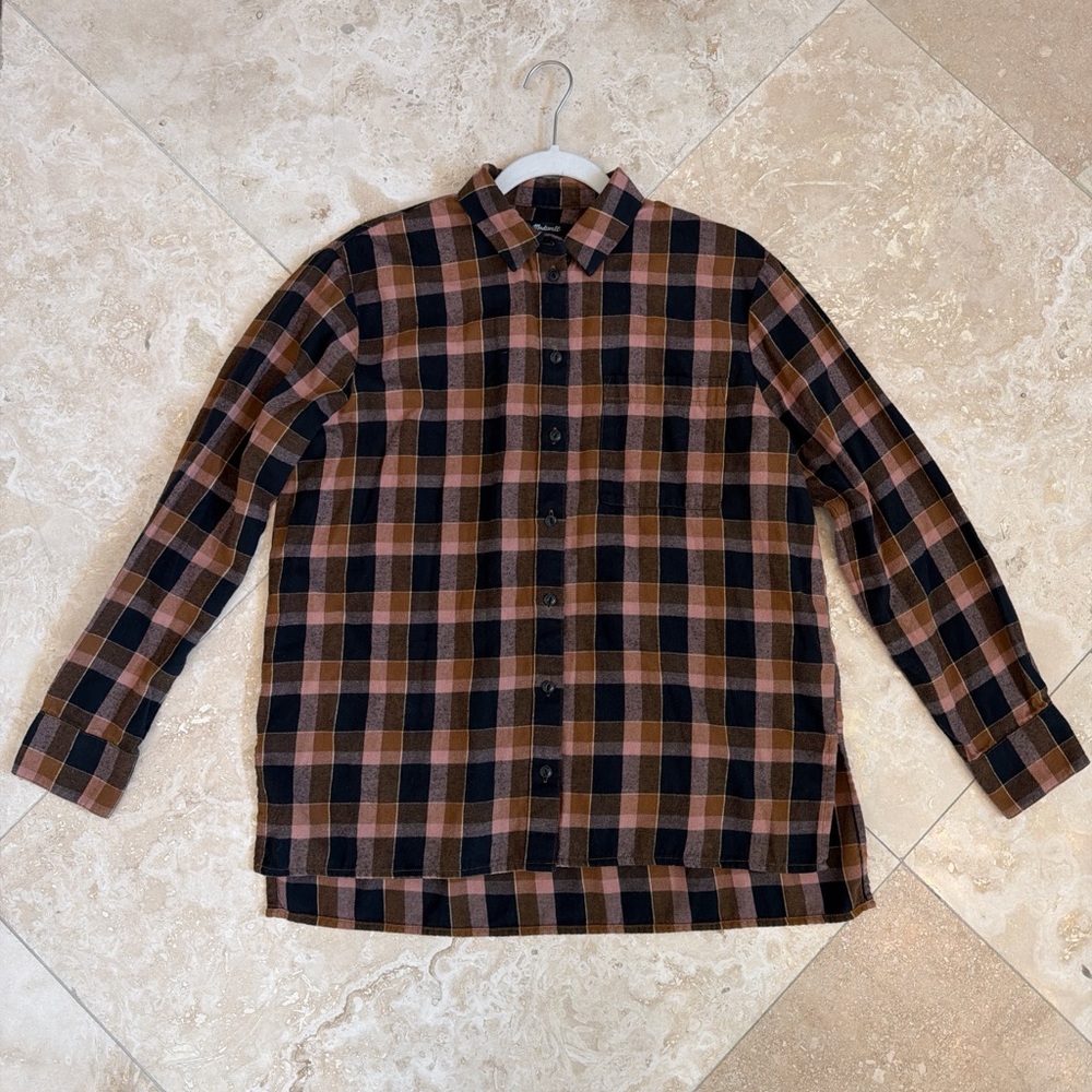 Madewell Black and Brown Flannel